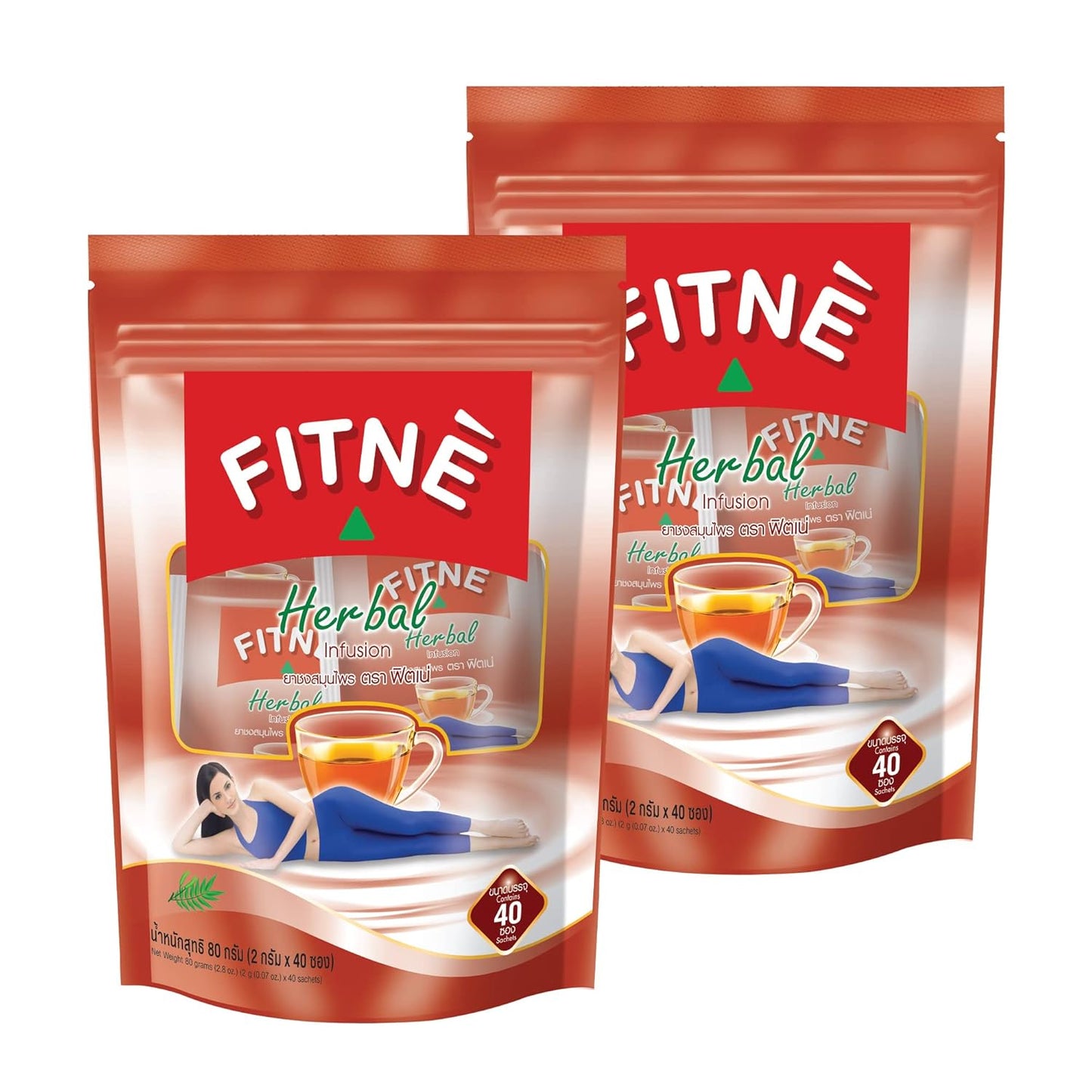 FITNE HERBAL TEA SLIMMING DIET/WEIGHT LOSS ORIGINAL,CHRYSANTHEMUM,GREEN TEA ORIGINAL 40 BAGS