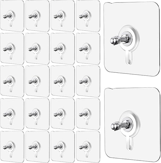 ELYATO Kitchen Wall Hook Self-Adhesive Storage Tool Keychain Jacket Towel Hook Adhesive Wall Hook (pack of 10)