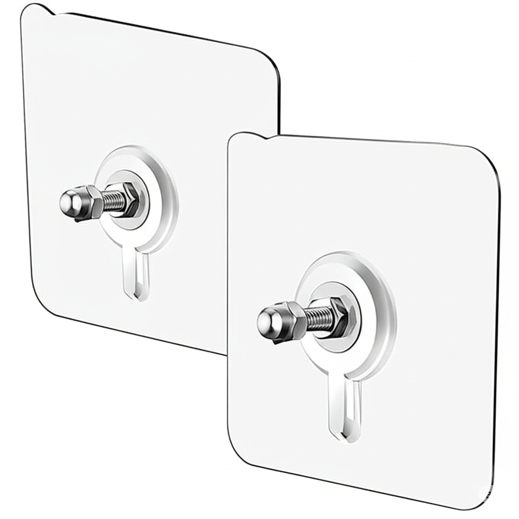 ELYATO Kitchen Wall Hook Self-Adhesive Storage Tool Keychain Jacket Towel Hook Adhesive Wall Hook (pack of 10)