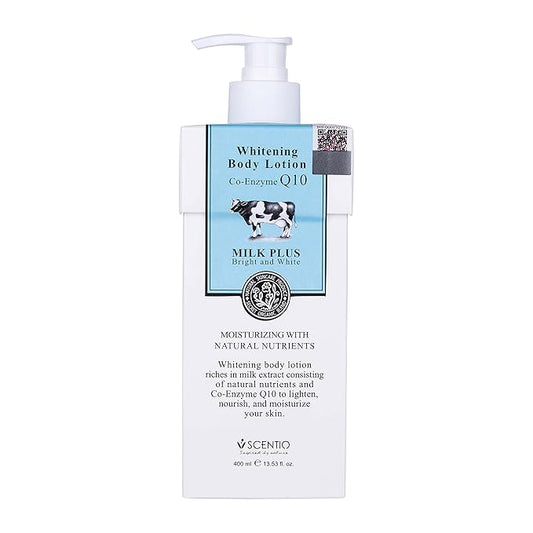 Scentio Milk Plus Organic Whitening Body Lotion 400ml